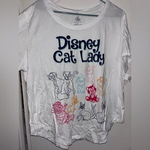 Disney Cat Lady Shirt Size 1X